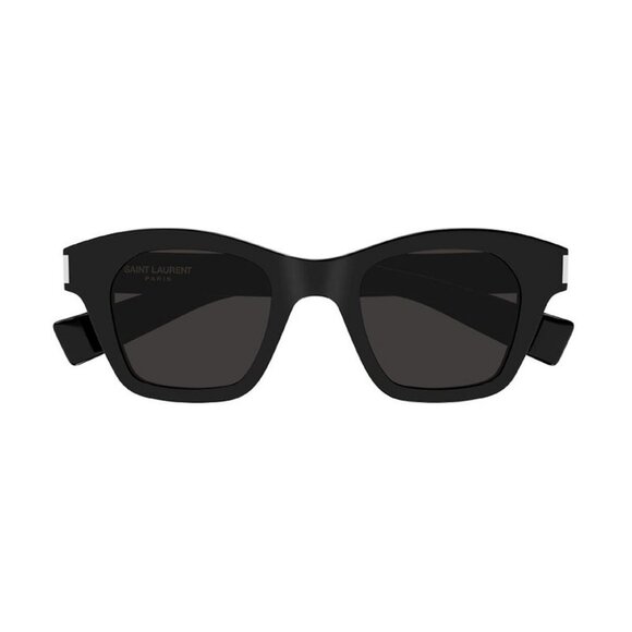 NEW SL592 001 SAINT LAURENT SUNGLASSES UNISEX BLACK SQUARE EYEWEAR - Picture 3 of 4